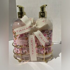 Tahari Rose Scented Hand Soap and Hand Lotion Set - NWT